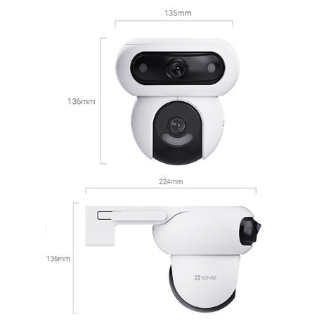 CAM IP PT LENTE DUAL EXTERIOR 8MP WIFI LENTE 2.8+6MM - EZVIZ